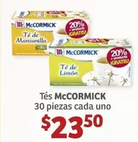 Oferta de McCormick - Tés por $23.5 en Soriana Híper