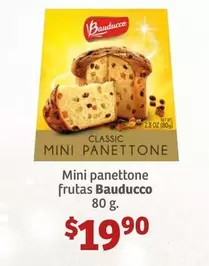 Oferta de Bauducco - Mini Panettone Frutas por $19.9 en Soriana Híper