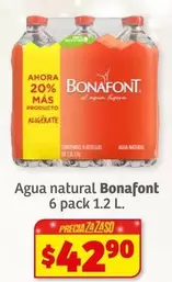 Oferta de Bonafont - Agua Natural por $42.9 en Soriana Híper