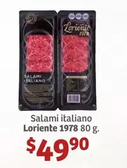 Oferta de Salami Italiano por $49.9 en Soriana Híper