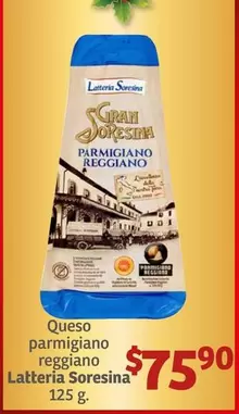 Oferta de Queso Parmigiano Reggiano por $75.9 en Soriana Híper