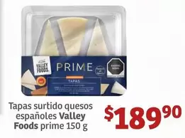 Oferta de Prime - Tapas Surtido Quesos Espanoles Foods por $189.9 en Soriana Híper