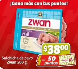 Oferta de Zwan - Salchicha De Pavo por $38 en Soriana Híper