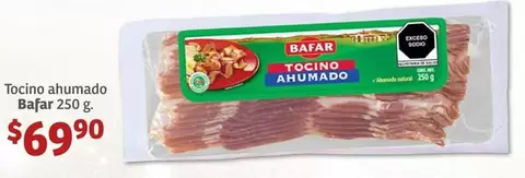 Oferta de Bafar - Tocino Ahumado por $69.9 en Soriana Híper