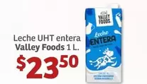 Oferta de Valley Foods - Leche Uht Entera  1 L por $23.5 en Soriana Híper