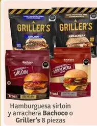 Oferta de Griller's - Hamburguesa Sirloin Y Arrachera Bachoco O  8 Piezas en Soriana Híper