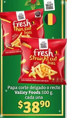 Oferta de Valley Foods - Papa Corte Delgado O Recto por $38.9 en Soriana Híper