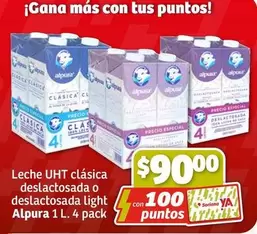 Oferta de Alpura - Leche Uht Clasica Deslactosada O Deslactosada Light por $90 en Soriana Híper