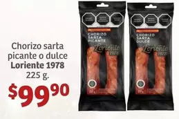 Oferta de Chorizo Sarta Picante O Dulce por $99.9 en Soriana Híper