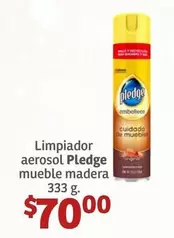 Oferta de Pledge - Limpiador Aerosol Mueble Madera por $70 en Soriana Híper