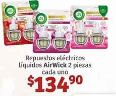 Oferta de Air Wick - Repuestos Eléctricos Liquidos por $134.9 en Soriana Híper