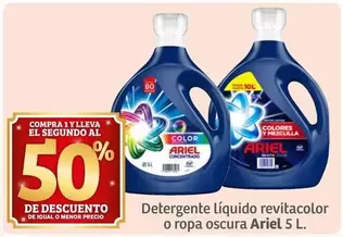 Oferta de Ariel - Detergente Liquido Revitacolor O Ropa Oscura en Soriana Híper