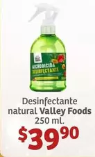 Oferta de Natural - Desinfectante  Valley Foods 250ml por $39.9 en Soriana Híper