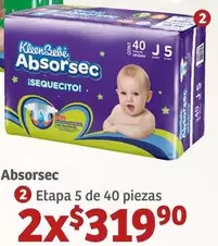 Oferta de Absorsec - Etapa 5 De 40 Piezas en Soriana Híper