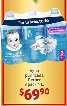 Oferta de Gerber - Agua Purificada por $69.9 en Soriana Híper