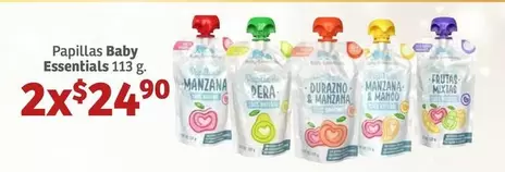 Oferta de Manzana - Papillas Baby Essentials por $24.9 en Soriana Híper