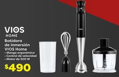 Oferta de Vios - Batidora De Immersion por $490 en Soriana Híper