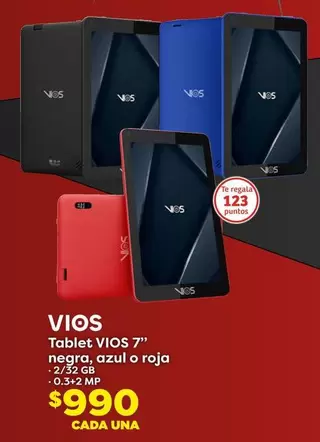 Oferta de Vios - Tableta por $990 en Soriana Híper