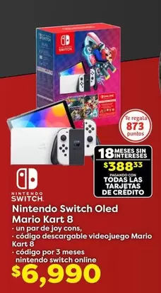 Oferta de Switch -  Oled Mario Kart 8 en Soriana Híper