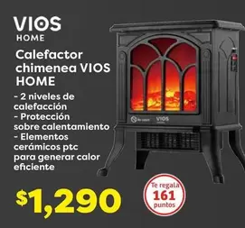 Oferta de Vios - Calefactor Chimenea  Home por $1290 en Soriana Híper