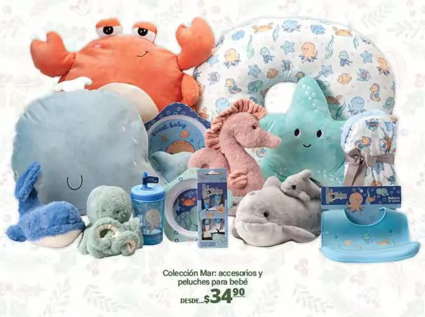 Oferta de Colección Mar.accesorios Y Pelucares Pan Bebé por $34.9 en La Comer