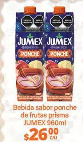 Oferta de Jumex - Bebida Sabor Ponche De Frutas Prisma por $26 en La Comer