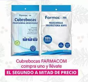 Oferta de Farmacom - Cubrebocas en La Comer