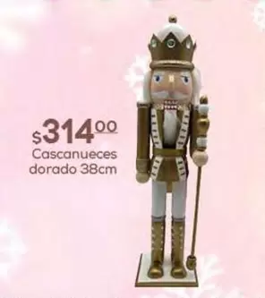 Oferta de Cascanueces Dorado por $314 en Fresko