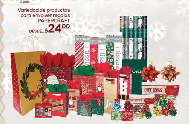 Oferta de Papercraft - Variedad De Productos Para Envolver Regalos por $24 en Fresko