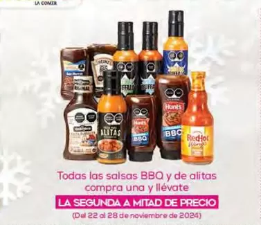 Oferta de Todas Las Salsas BBQ Y De Alitas Compra Una Y Llévate en Fresko