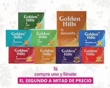 Oferta de Golden Hills - Té Compra Uno Y Llévate en La Comer