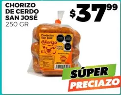 Oferta de Chorizo De Cerdo por $37.99 en Merco