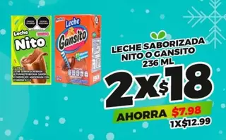 Oferta de Leche Saborizada por $12.99 en Merco