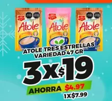 Oferta de Tres Estrellas - Atole Tres por $7.99 en Merco