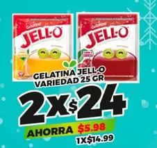 Oferta de Jell-o - Gelatina Jello Variedad por $14.99 en Merco