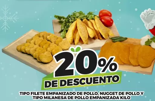 Oferta de Tipo Filete Empanizado De Pollo,  De Pollo Y Tipo Milanesa De Pollo Empanizada en Merco