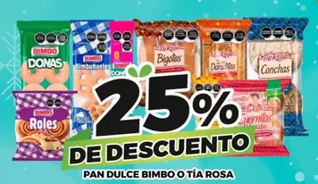 Oferta de Pan Dulce Bimbo O Tía Rosa en Merco