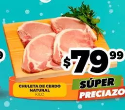 Oferta de Chuleta De Cerdo por $89.99 en Merco