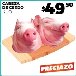 Oferta de Cabeza De Cerdo por $46.99 en Merco