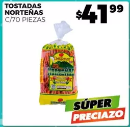 Oferta de Norteñas - Tostadas por $41.99 en Merco