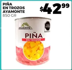 Oferta de Piña En Trozos por $42.99 en Merco