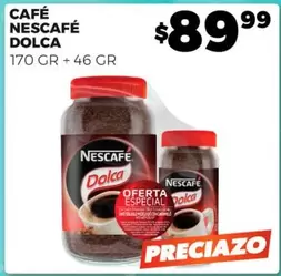 Oferta de Nescafé - Café Dolca por $89.99 en Merco