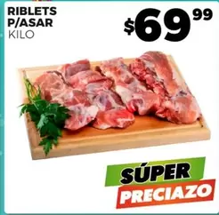 Oferta de Riblets P/Asar por $69.99 en Merco