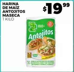 Oferta de Maseca - Harina De Maíz Antojitos por $19.99 en Merco