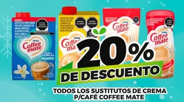 Oferta de Coffee-mate - Todos Los Sustitutos De Crema P/café Coffee Mate en Merco