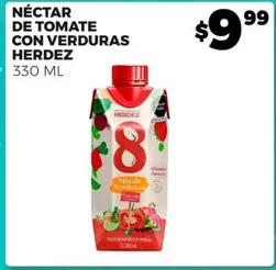 Oferta de Herdez - Nectar De Tomate Con Verduras por $9.99 en Merco