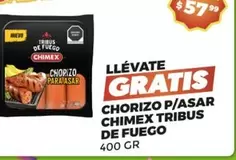 Oferta de Chimex - Chorizo P/Asar Tribus De Fuego por $57.99 en Merco