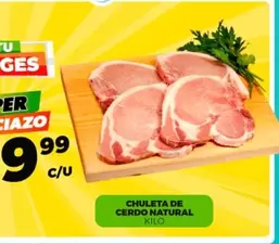 Oferta de Chuleta De Cerdo por $89.99 en Merco