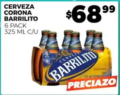 Oferta de Corona - Cerveza Barrilito por $65.99 en Merco