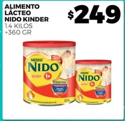 Oferta de Nestlé - Alimento Lácteo Nido Kinder por $249 en Merco